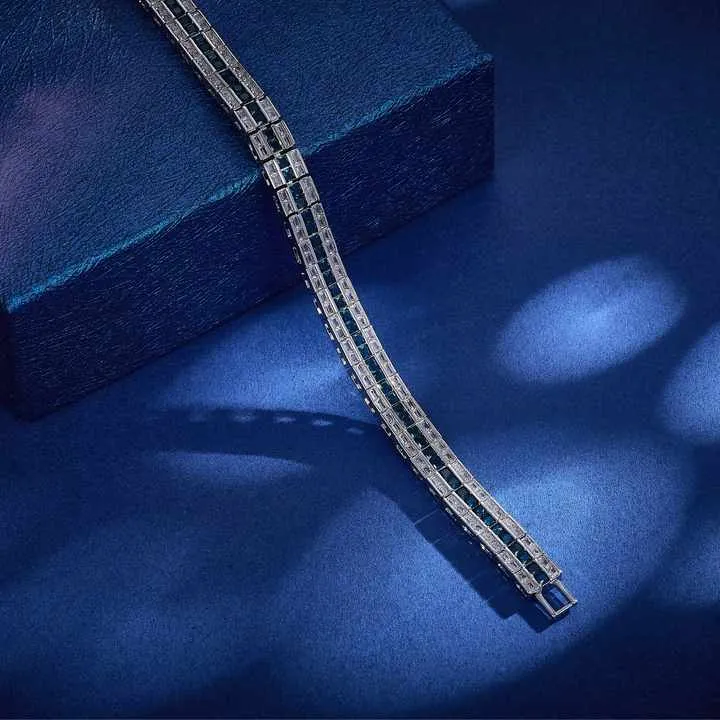 سوار تنس نسائي عصري - Fashionable Women's Tennis Bracelet