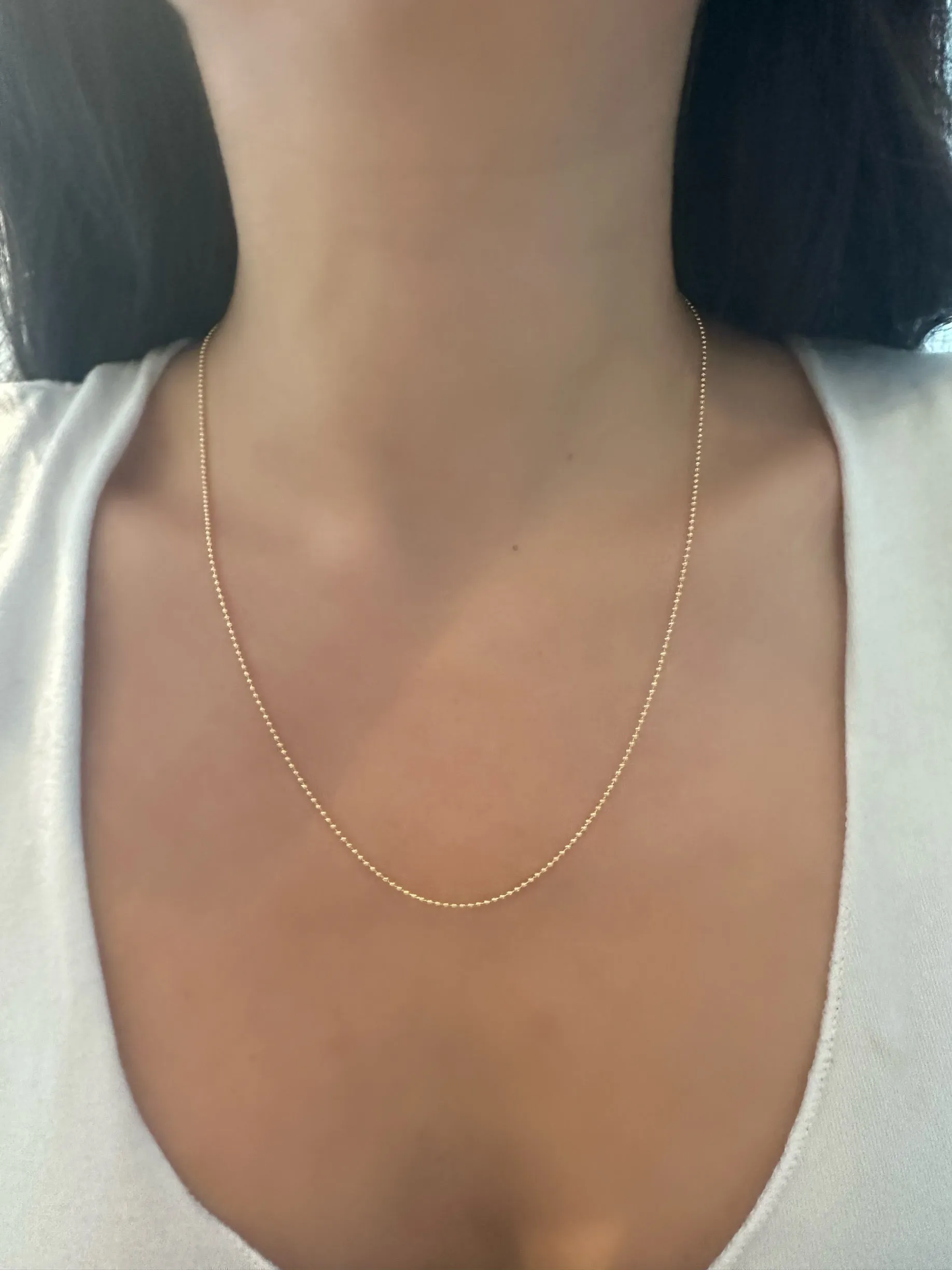 14K Gold Bead Chain