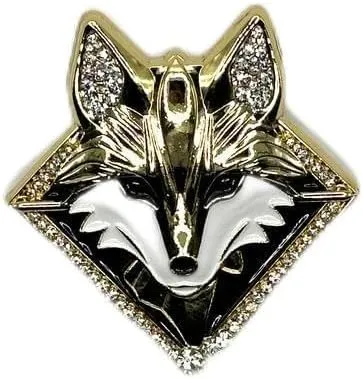 1.5"" Rhinestone Fox Brooch | Fox Pin | Brooch Aesthetic Pin - Fox Jewelry Animal Art Pins Fashion Pins for Clothing