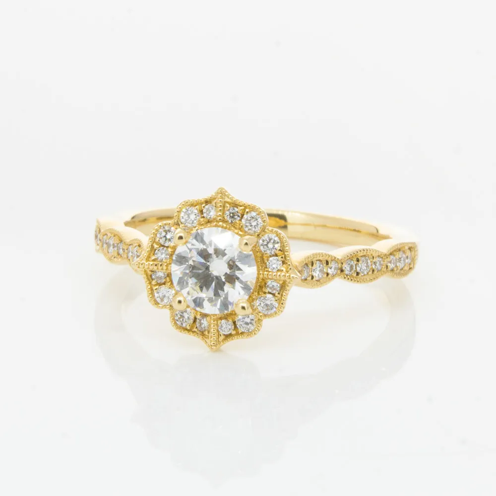 18ct Yellow Gold .50ct Diamond Paramount Ring