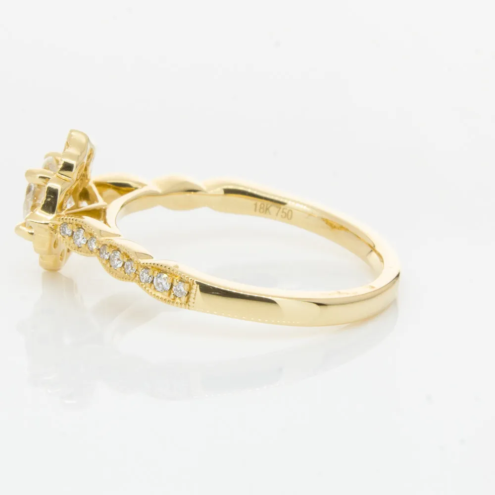 18ct Yellow Gold .50ct Diamond Paramount Ring