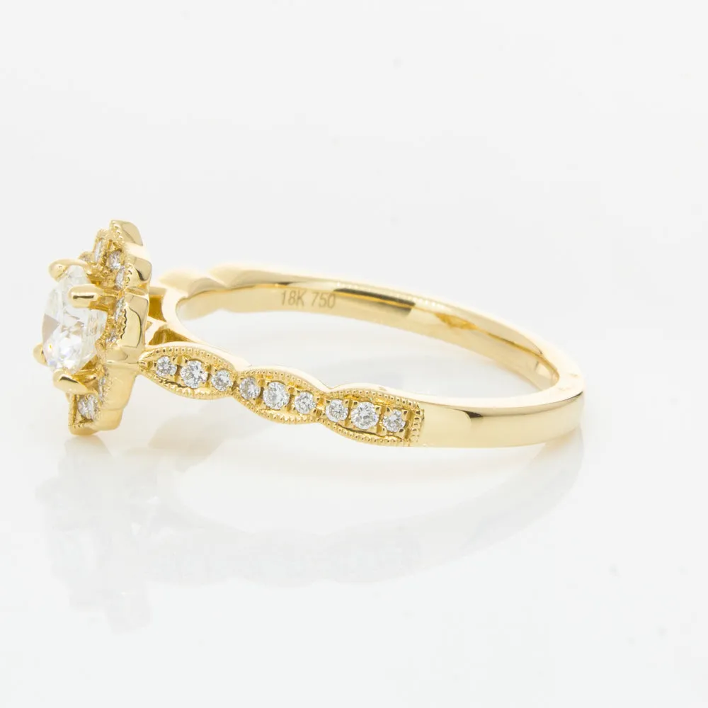 18ct Yellow Gold .50ct Diamond Paramount Ring