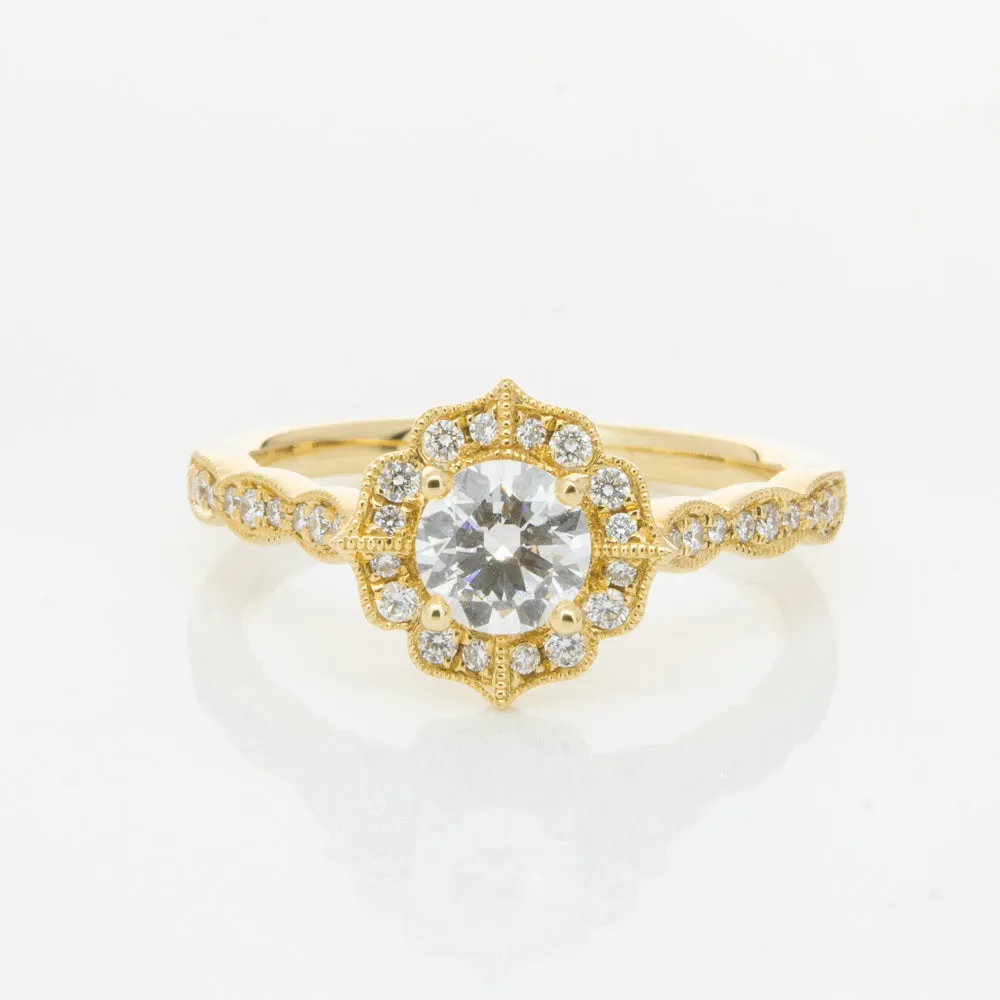 18ct Yellow Gold .50ct Diamond Paramount Ring