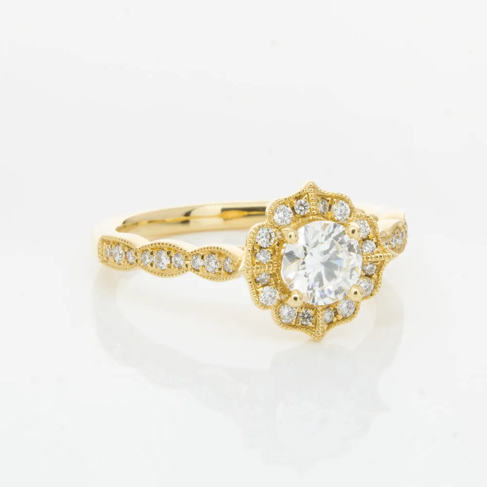 18ct Yellow Gold .50ct Diamond Paramount Ring