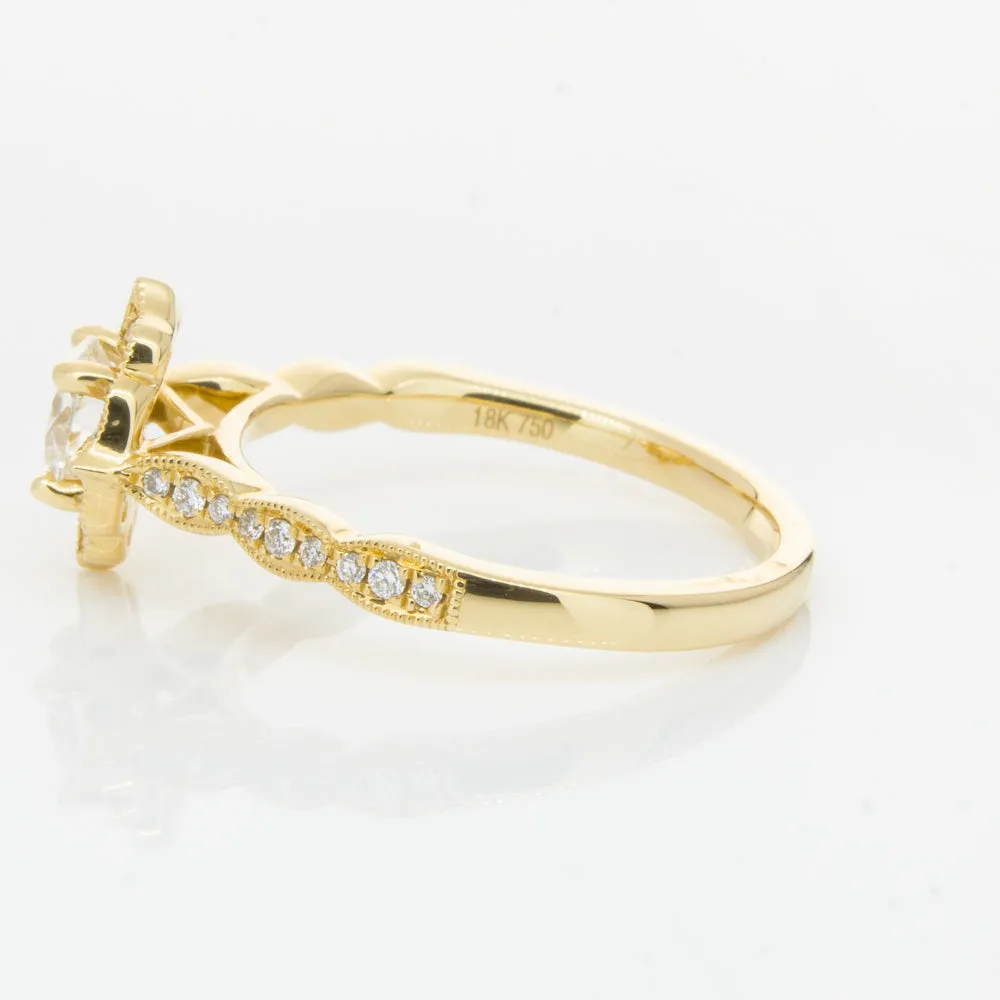 18ct Yellow Gold .50ct Diamond Paramount Ring