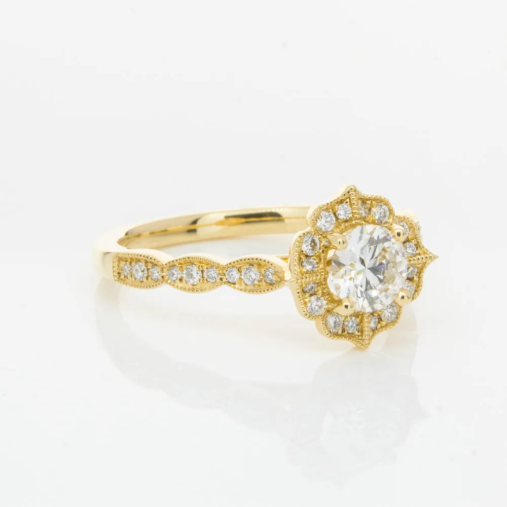 18ct Yellow Gold .50ct Diamond Paramount Ring
