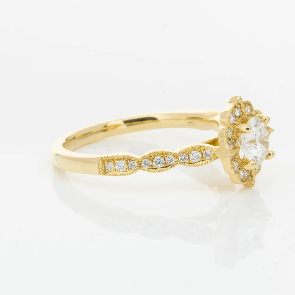 18ct Yellow Gold .50ct Diamond Paramount Ring