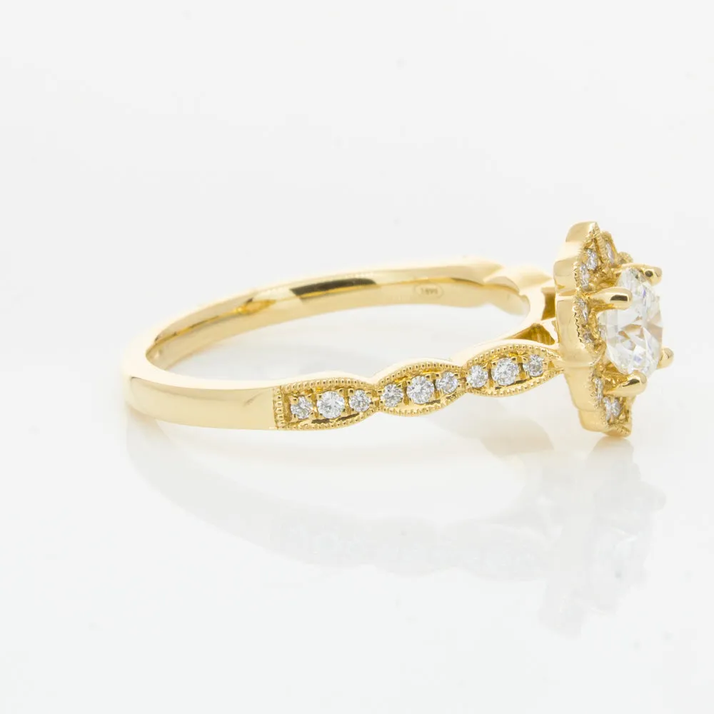 18ct Yellow Gold .50ct Diamond Paramount Ring
