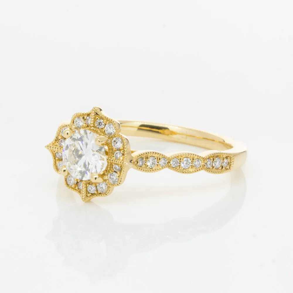 18ct Yellow Gold .50ct Diamond Paramount Ring