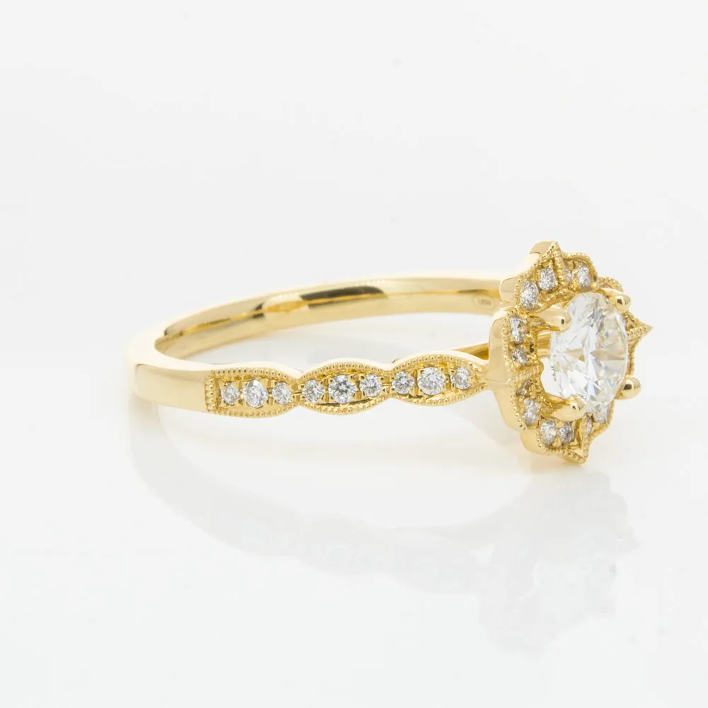 18ct Yellow Gold .50ct Diamond Paramount Ring