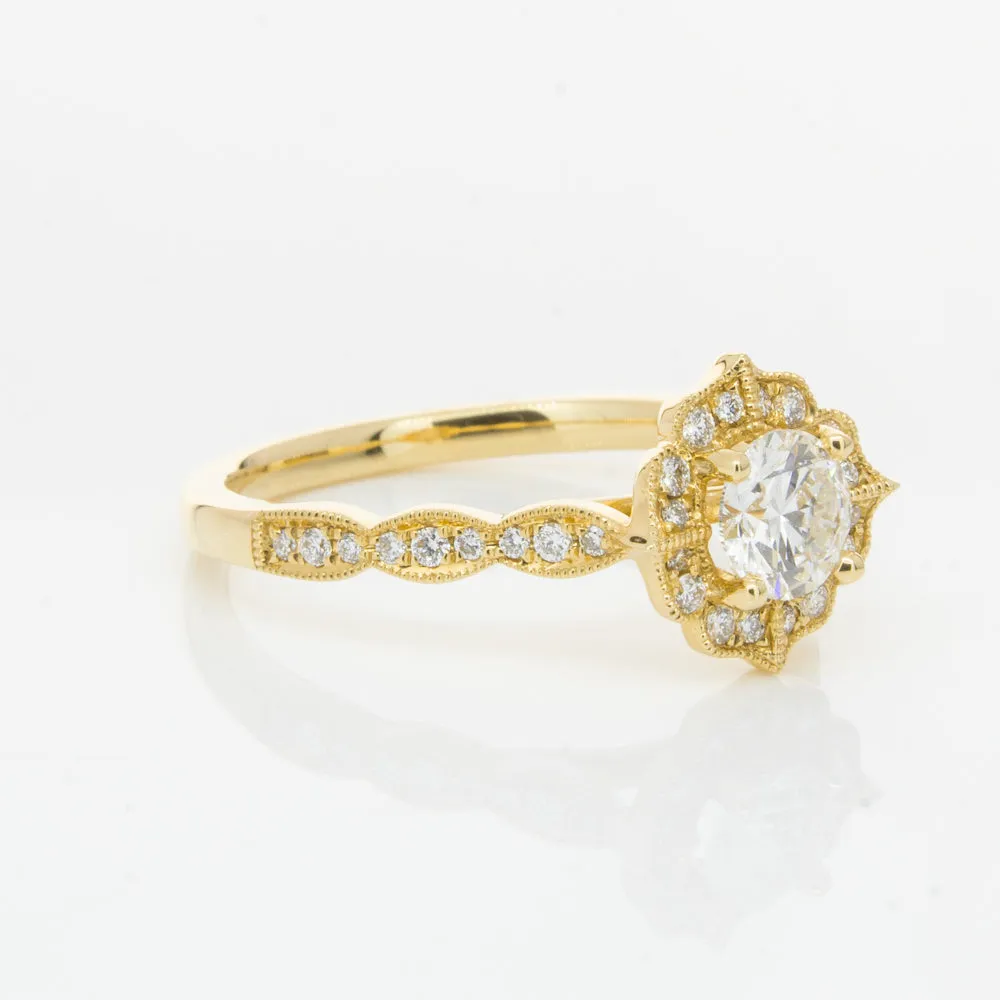 18ct Yellow Gold .50ct Diamond Paramount Ring