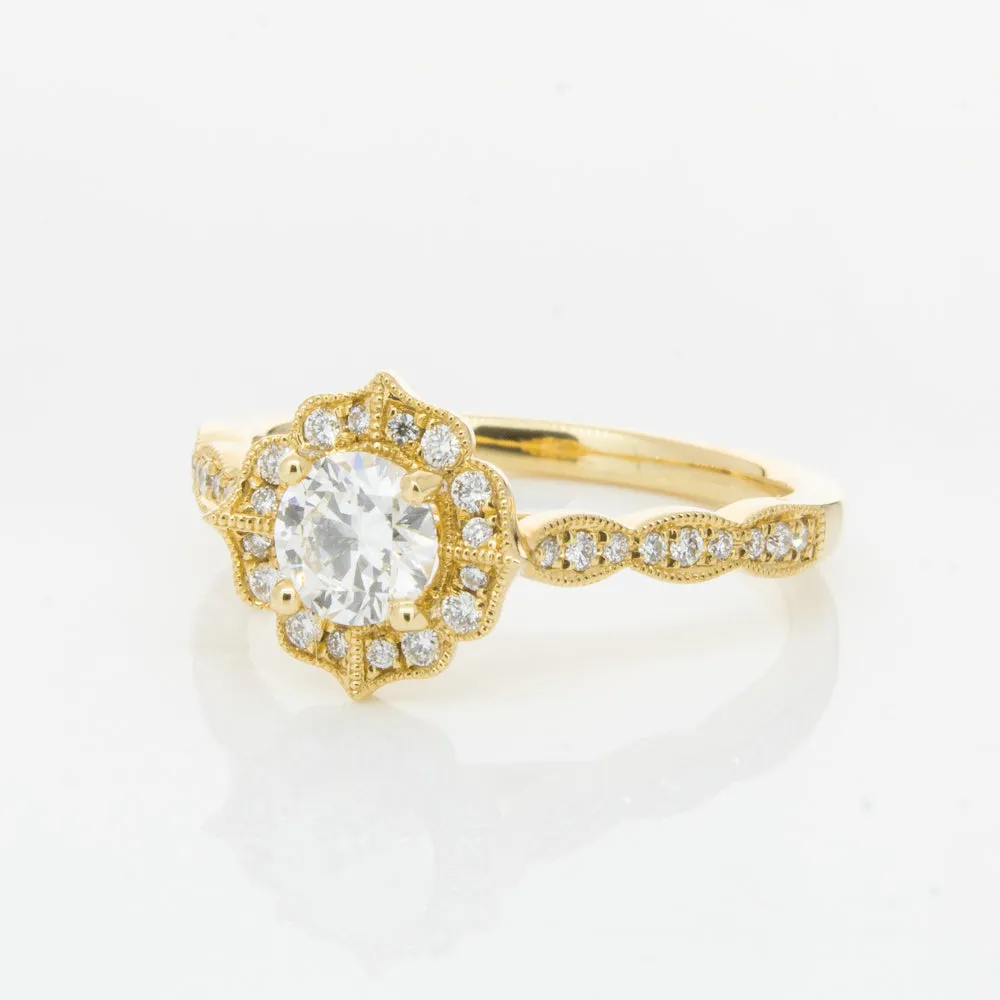 18ct Yellow Gold .50ct Diamond Paramount Ring