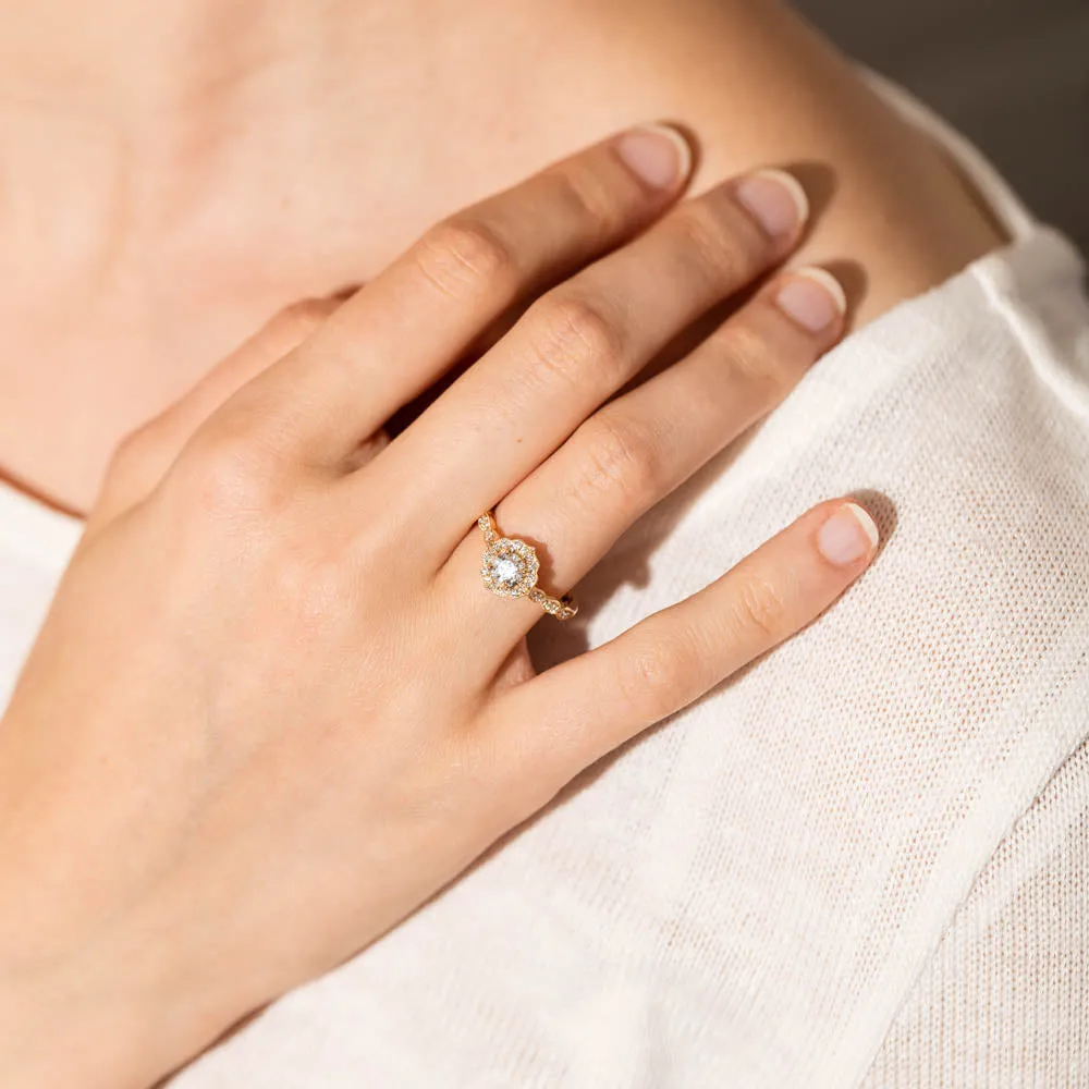 18ct Yellow Gold .50ct Diamond Paramount Ring