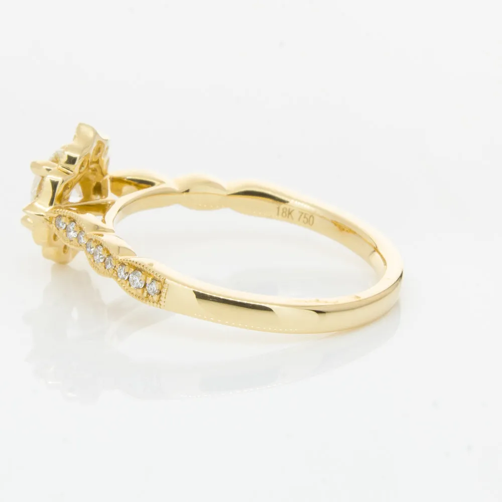 18ct Yellow Gold .50ct Diamond Paramount Ring