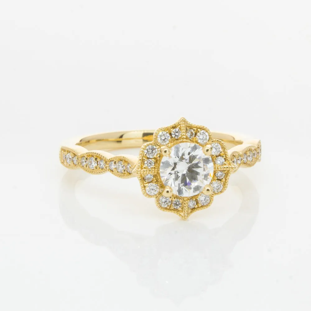 18ct Yellow Gold .50ct Diamond Paramount Ring