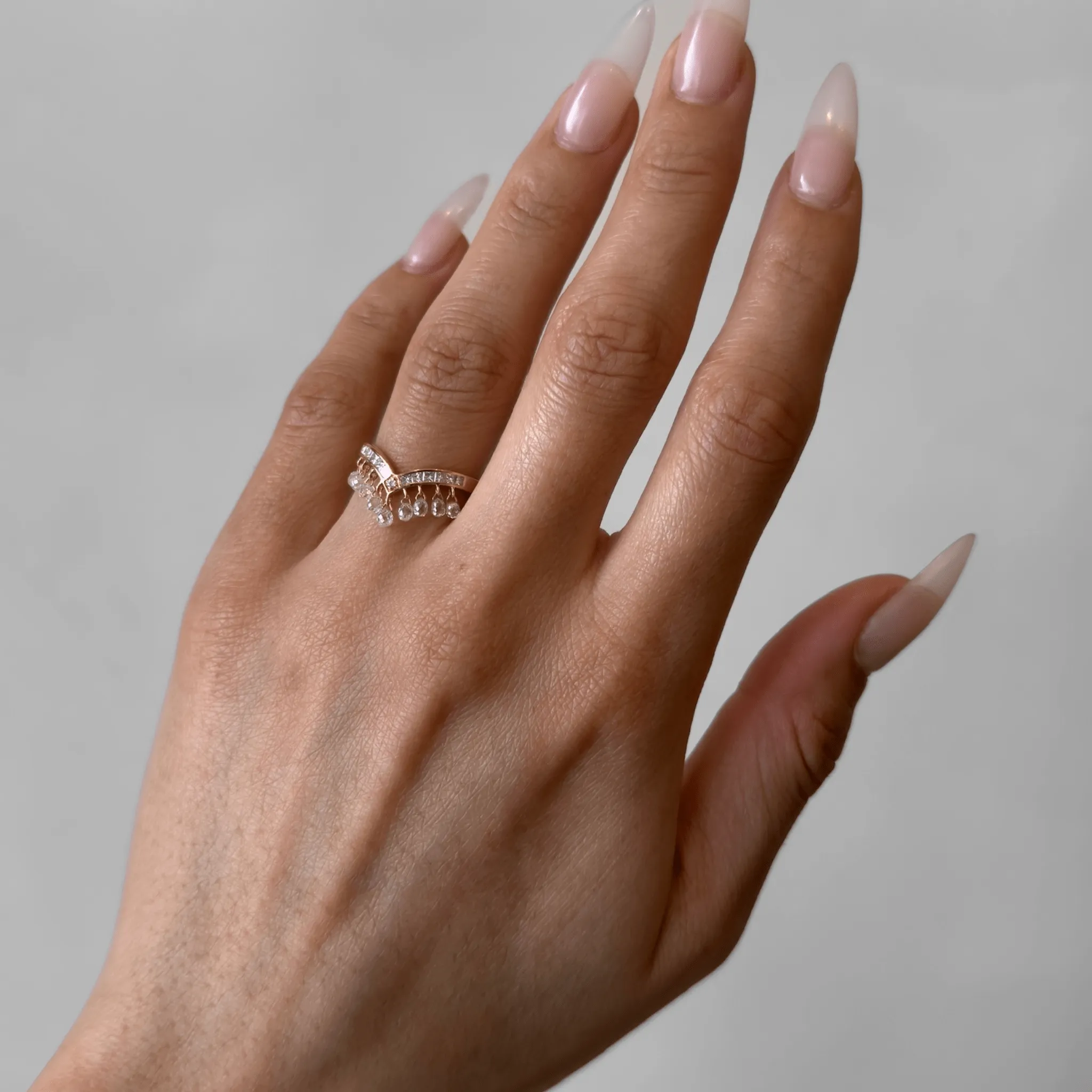 18K Diamond Shaker Ring | Ready to Ship