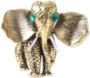 1pcs Elephant Nose Brooch For Women Alloy Animal Pins2.9 * 2.6cm