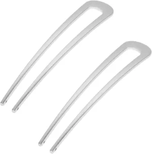 2pcs U Shaped Metal Hair Pins for Women Durable Chignon Forks Stylish Hair Sticks for Buns for Everyday Formal Occasions