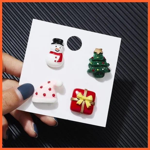 3Pcs/Set Merry Christmas Brooches | Socks Christmas Tree Elk Enamel Badge Small Brooch Pin