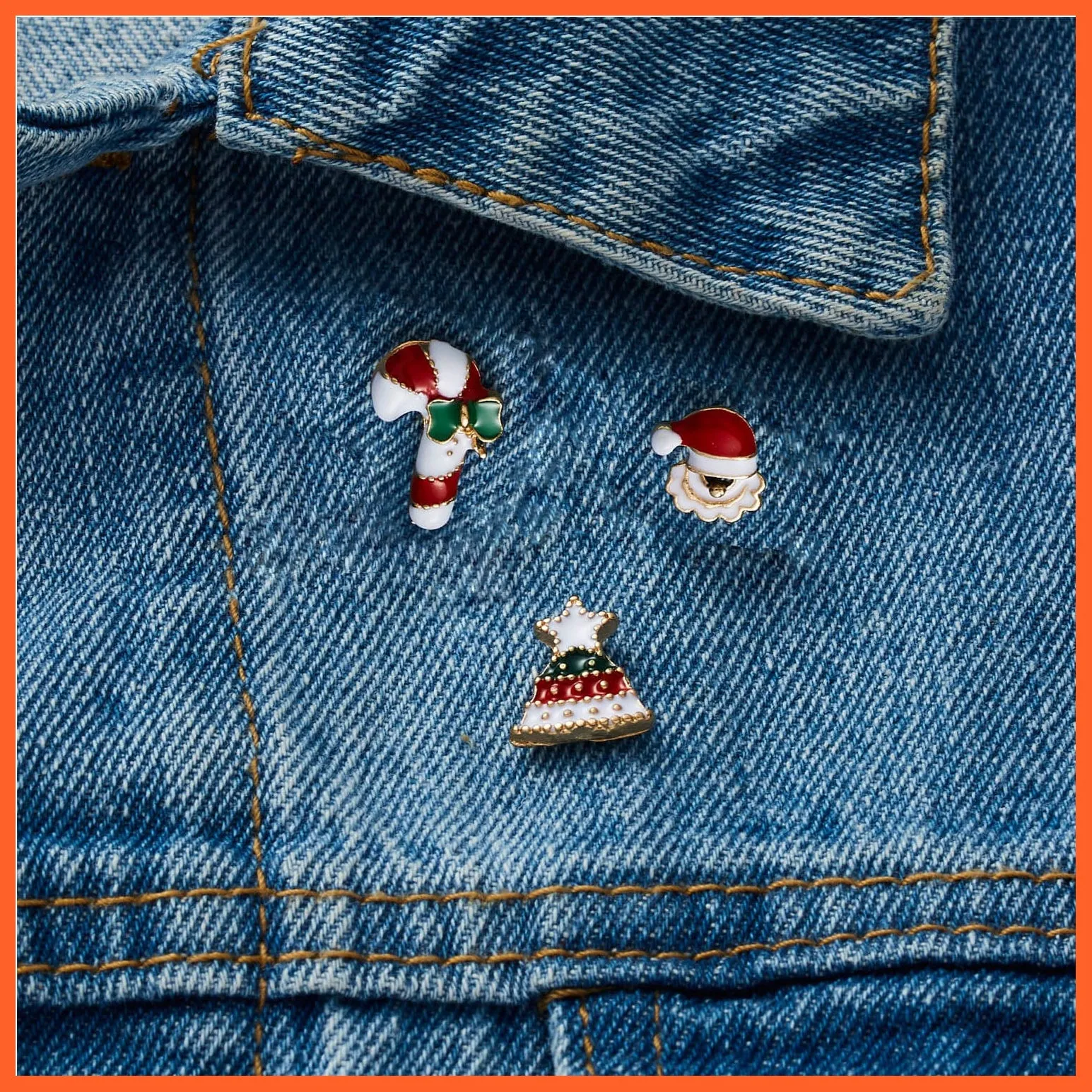 3Pcs/Set Merry Christmas Brooches | Socks Christmas Tree Elk Enamel Badge Small Brooch Pin