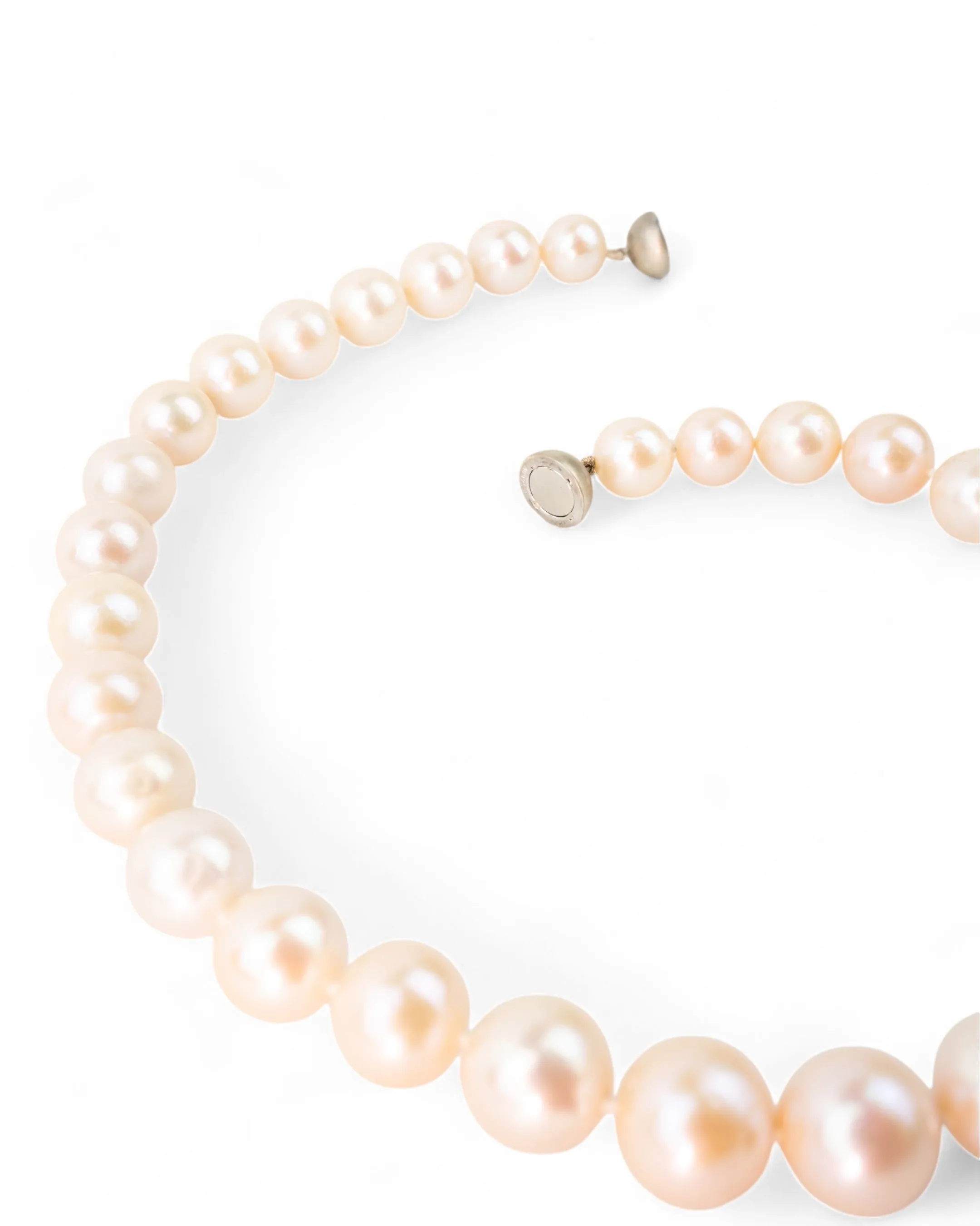 9ct Yellow Gold White Pearl Necklace