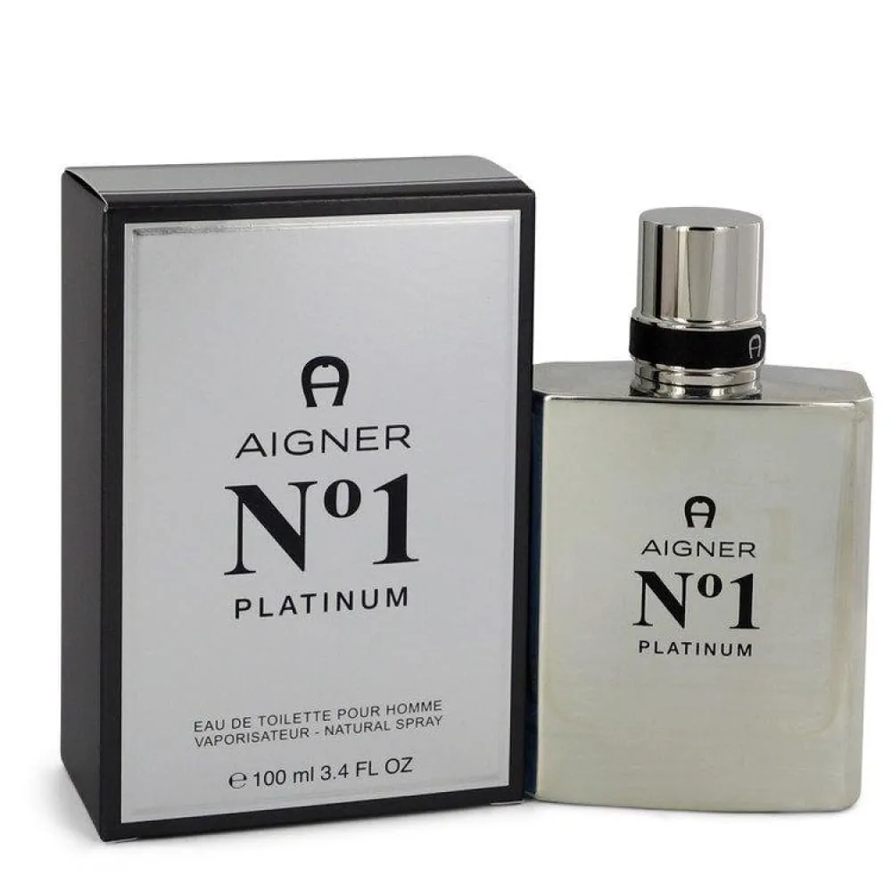 Aigner No. 1 Platinum Edt Spray by Etienne Aigner for Men - 100 Ml
