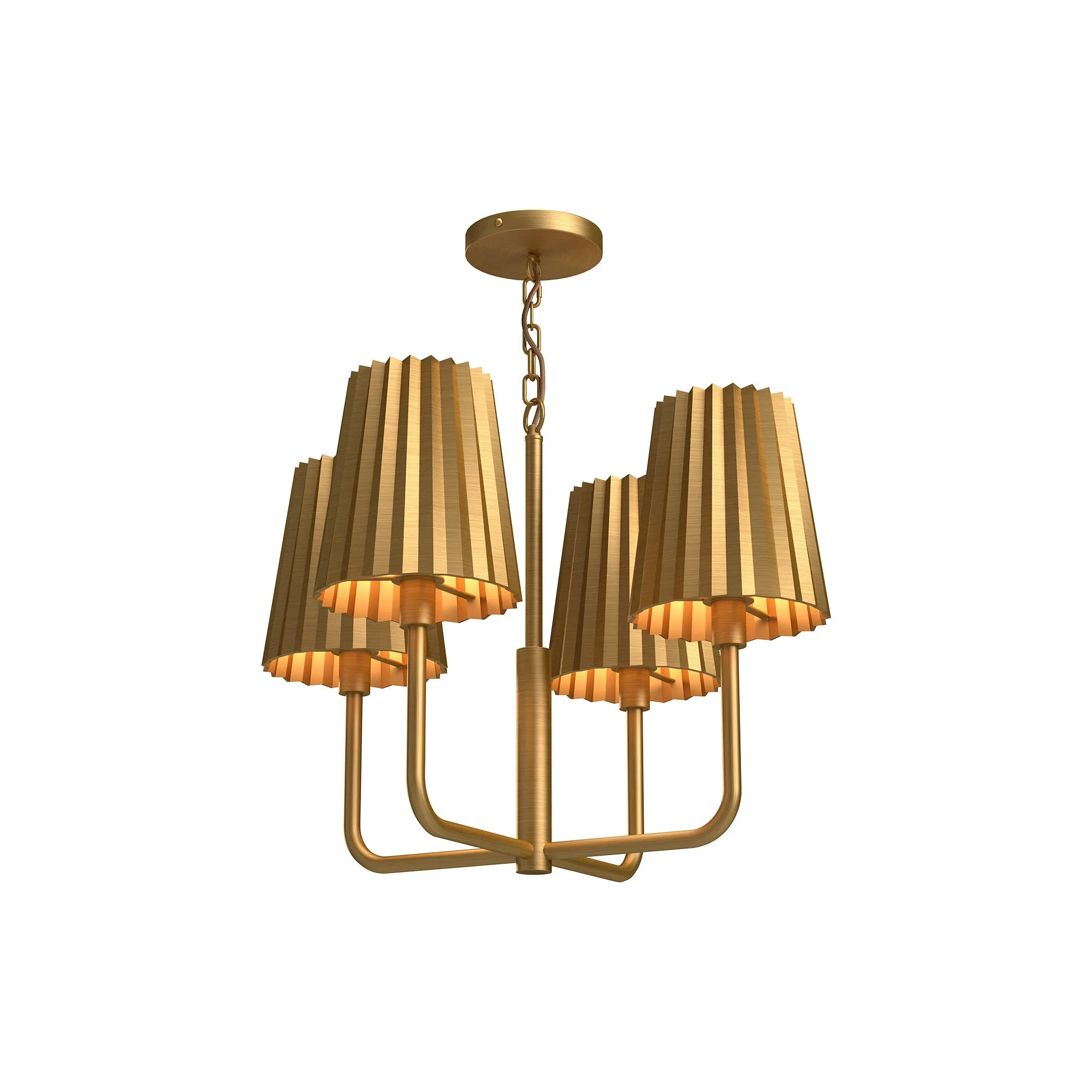 Alora Mood Plisse 23 Inch Chandelier