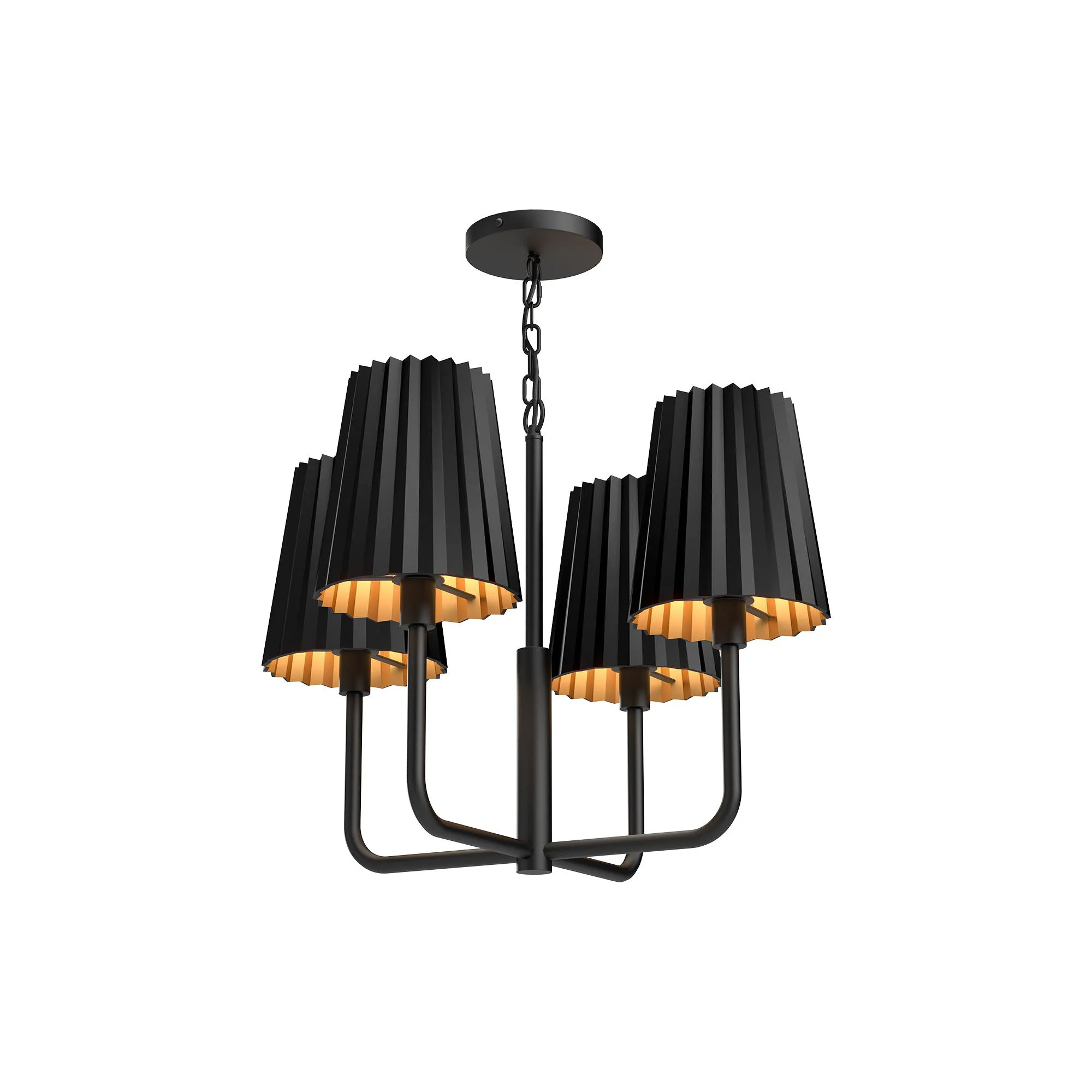 Alora Mood Plisse 23 Inch Chandelier