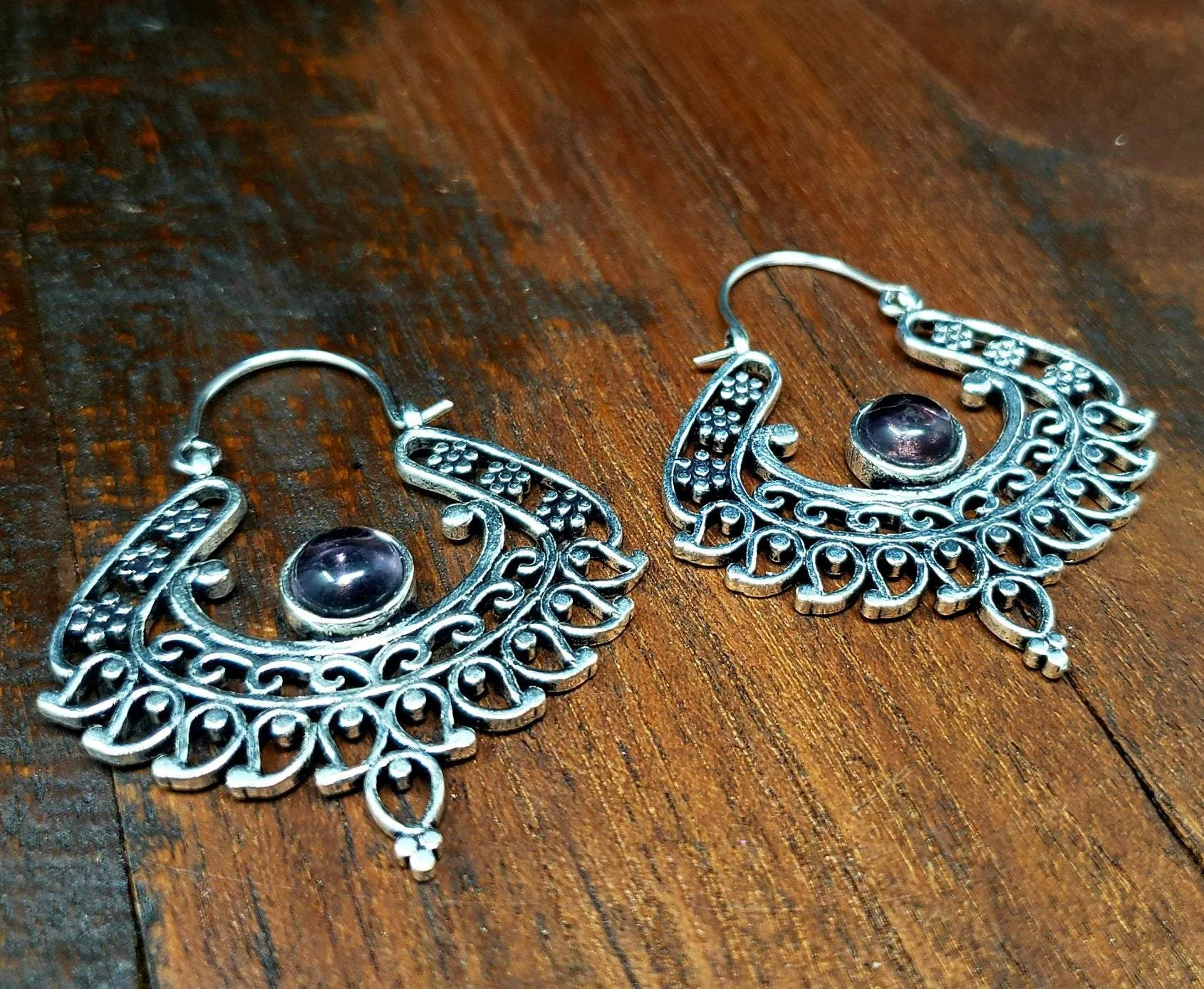 Amethyst Bohemian Earrings