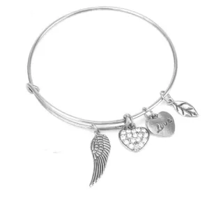 Angel Love Charm Bangle
