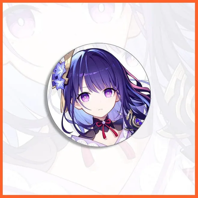 Anime Genshin Impact Cosplay Badge Brooches