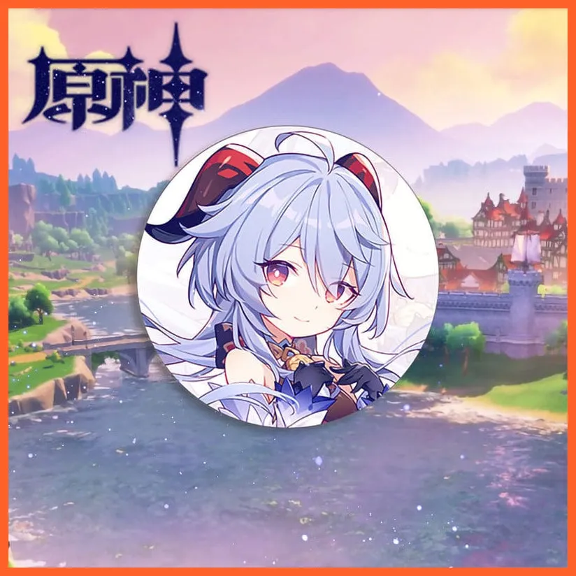 Anime Genshin Impact Cosplay Badge Brooches
