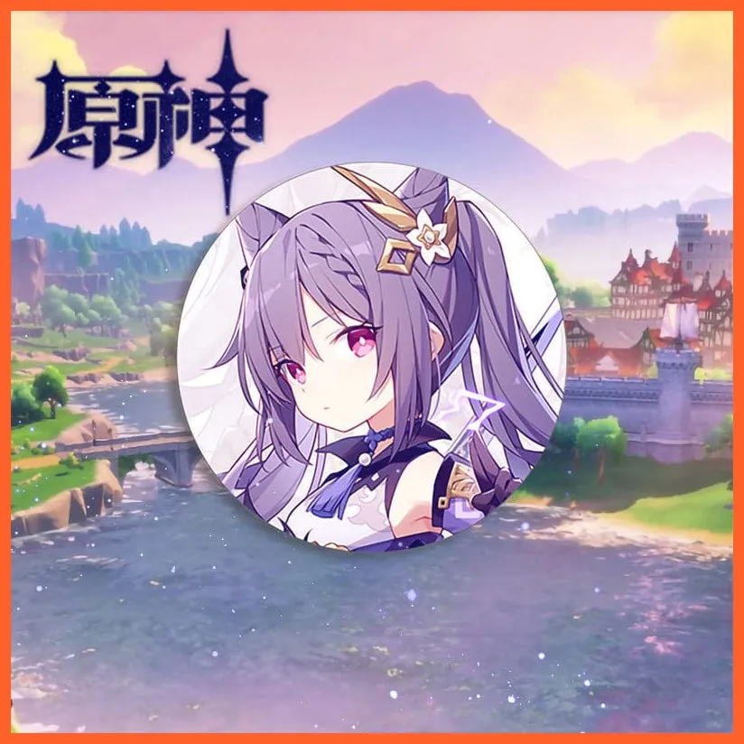 Anime Genshin Impact Cosplay Badge Brooches