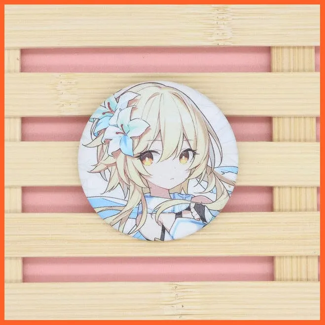 Anime Genshin Impact Cosplay Badge Brooches