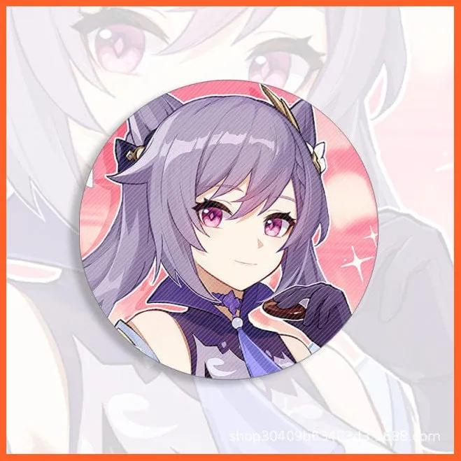 Anime Genshin Impact Cosplay Badge Brooches
