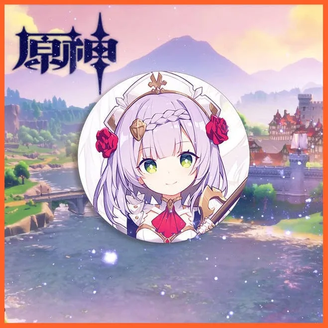 Anime Genshin Impact Cosplay Badge Brooches