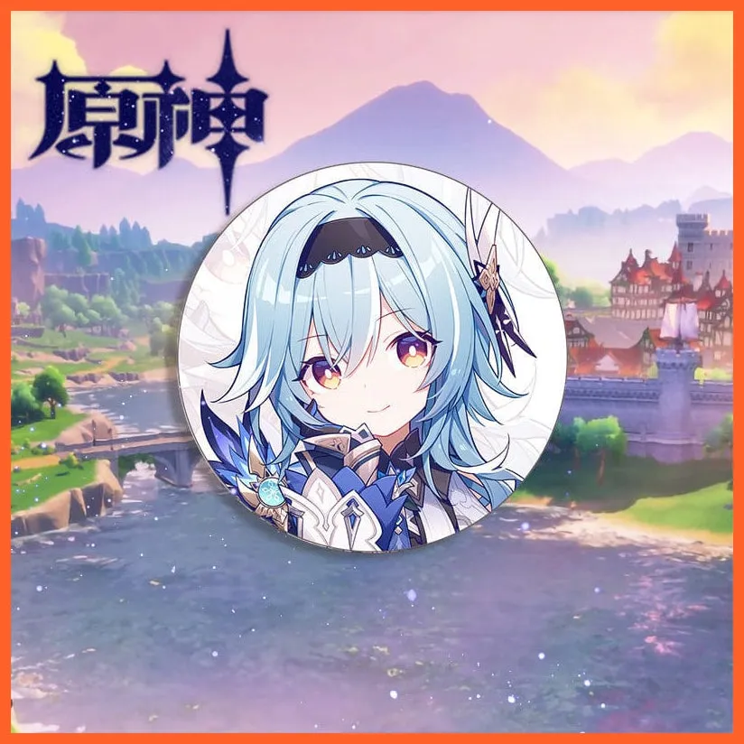 Anime Genshin Impact Cosplay Badge Brooches