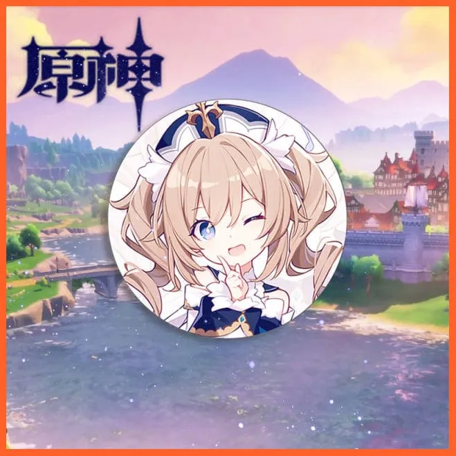 Anime Genshin Impact Cosplay Badge Brooches