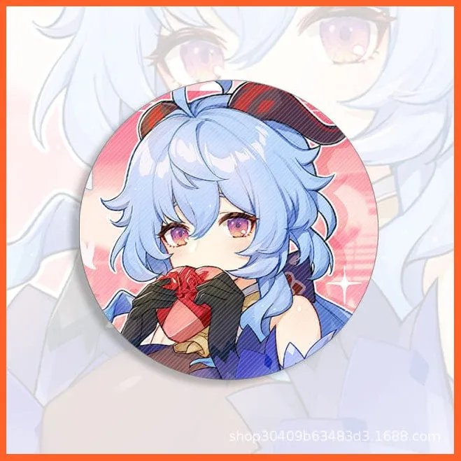 Anime Genshin Impact Cosplay Badge Brooches