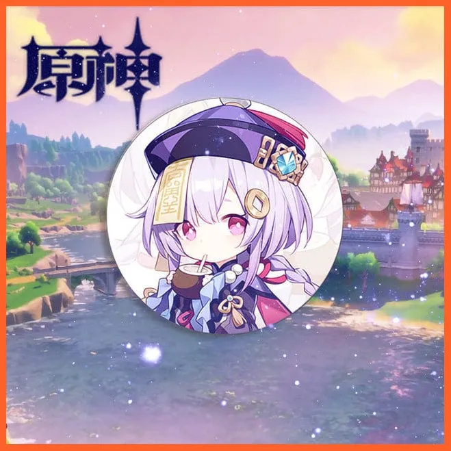 Anime Genshin Impact Cosplay Badge Brooches