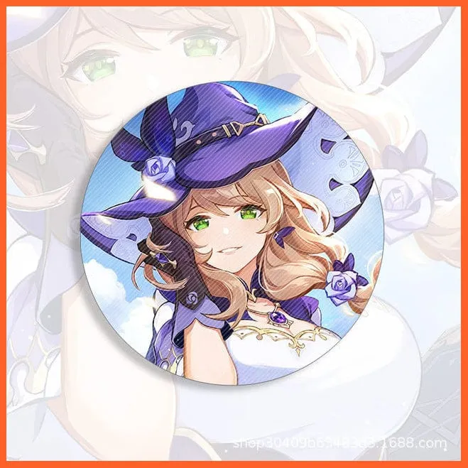 Anime Genshin Impact Cosplay Badge Brooches