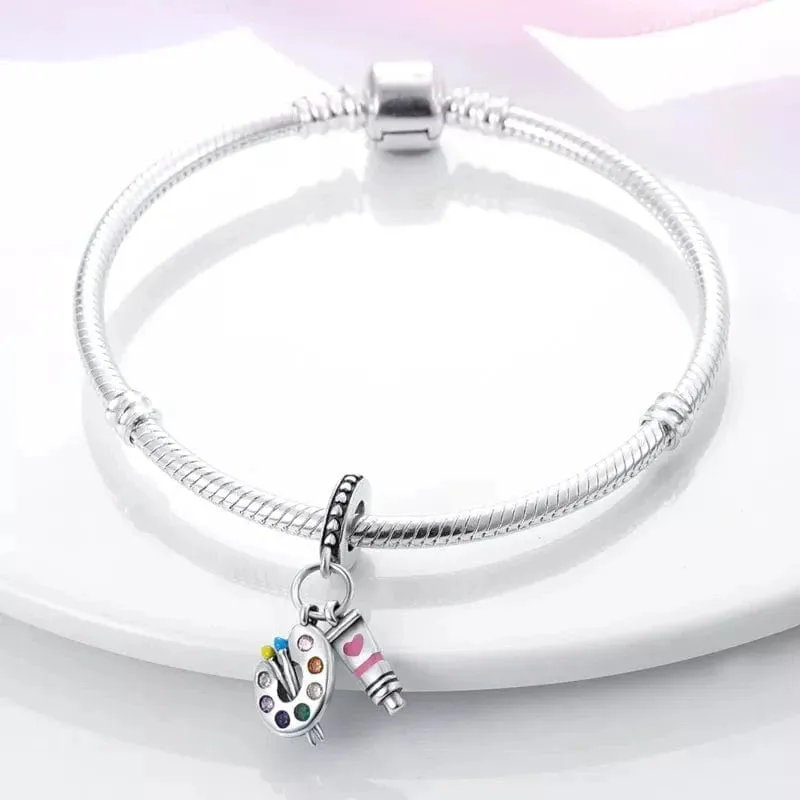 Artist`s Palette Dangle Charm
