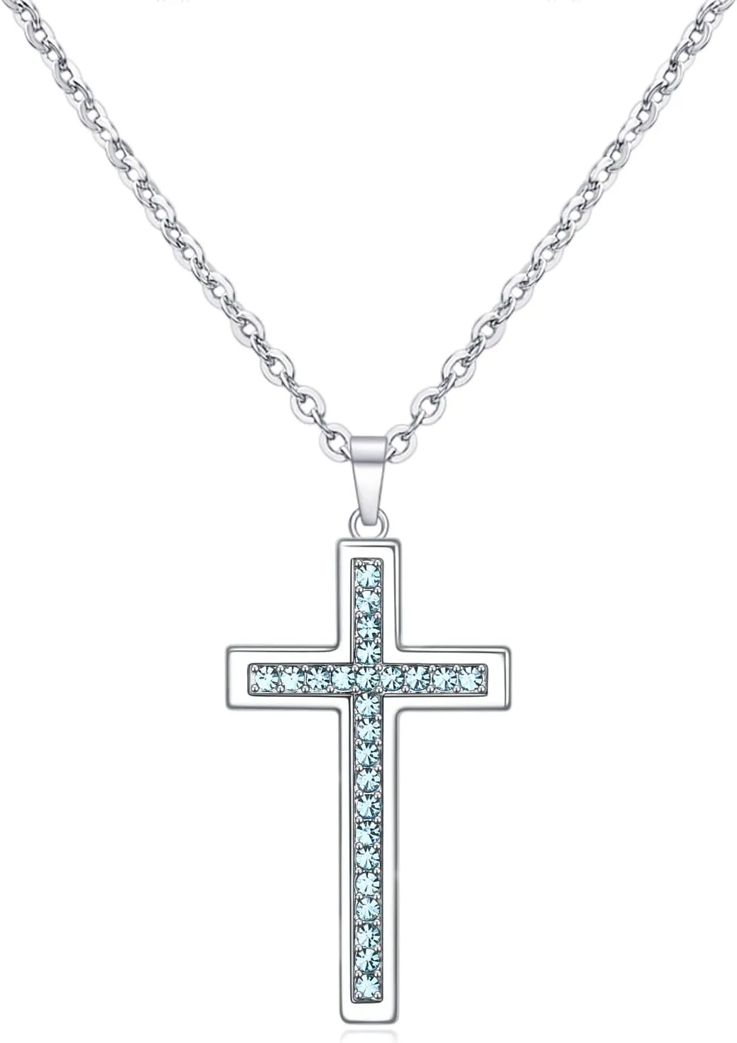 Baptism Cross Necklace for Women,First Communion Gold Cross Necklaces Jewelry Gifts for Women