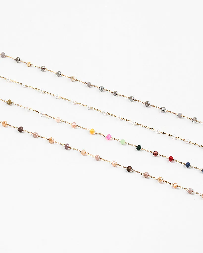 Beaded Delicate Chain