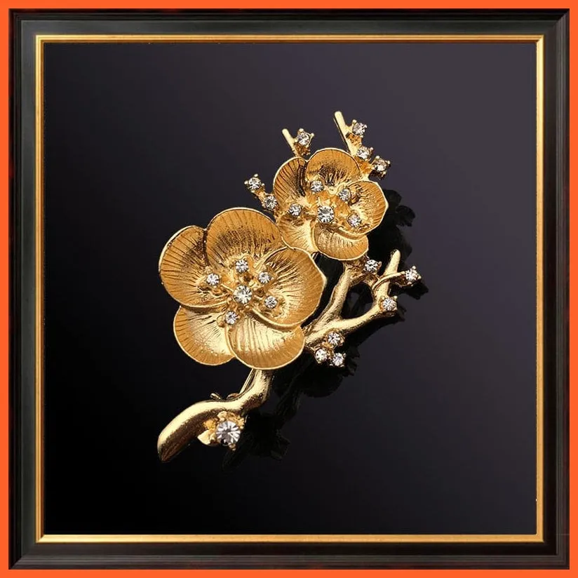 Beautiful Pearl Metal Brooch For Women