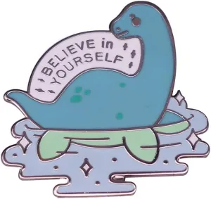 Believe Yourself Enamel Pin Lapel Brooches Animal Badges