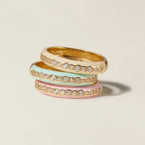 Ben enamel ring set