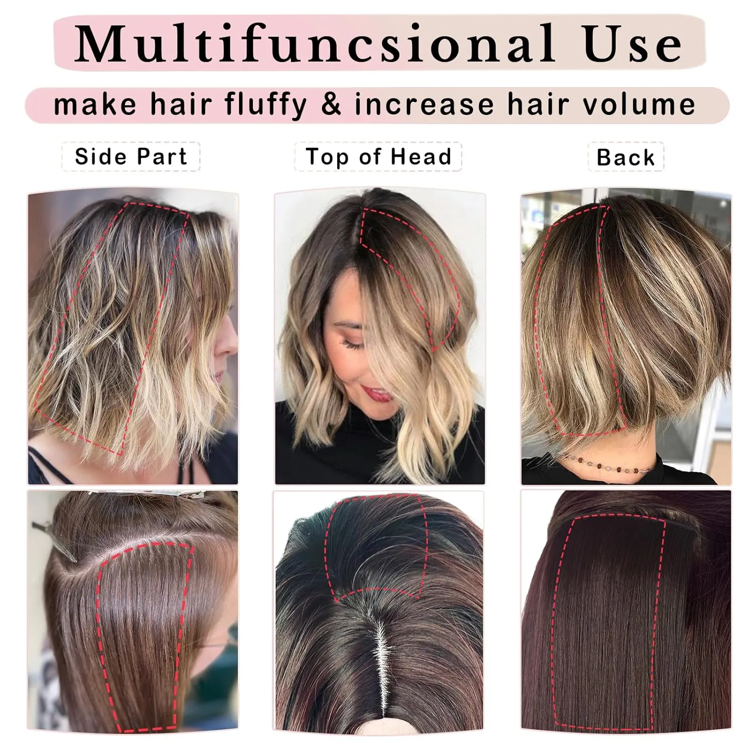 Benehair Short Clip in Hair Extensions - Real Human Hairpieces for Women With Thinning Hair - 6 Inch Straight Soft #1B Natural Black - Adding Extra Volume for Daily Use