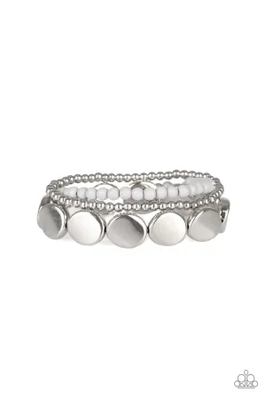Beyond The Basics Silver Bracelet Set - Paparazzi Accessories