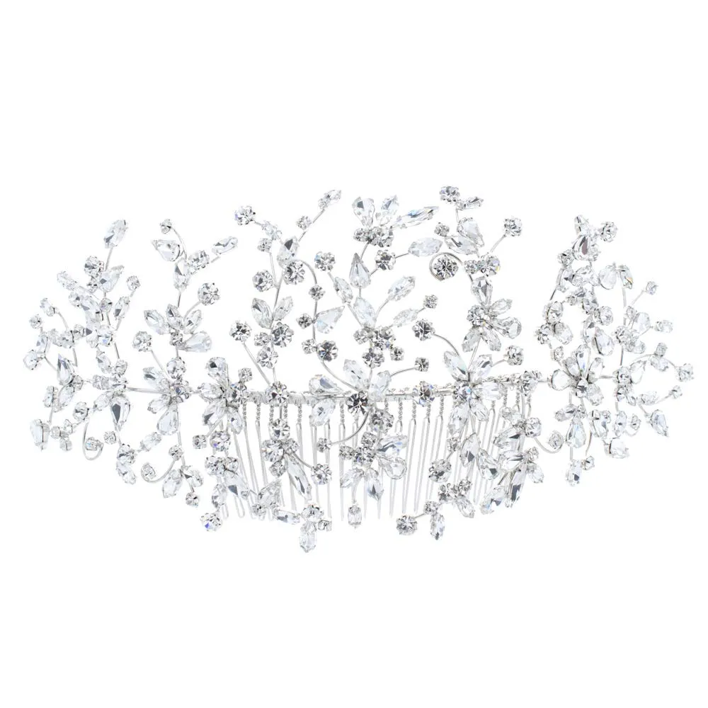 Big Crystals Bridal Wedding Soft Headband Hairband Tiara Hair Jewelry Accessories Hairpieces 0621R